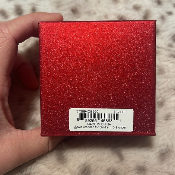 NWT Betsy Johnson Christmas Present Red and Green Glitter Earrings BNIB - Picture 4 of 4